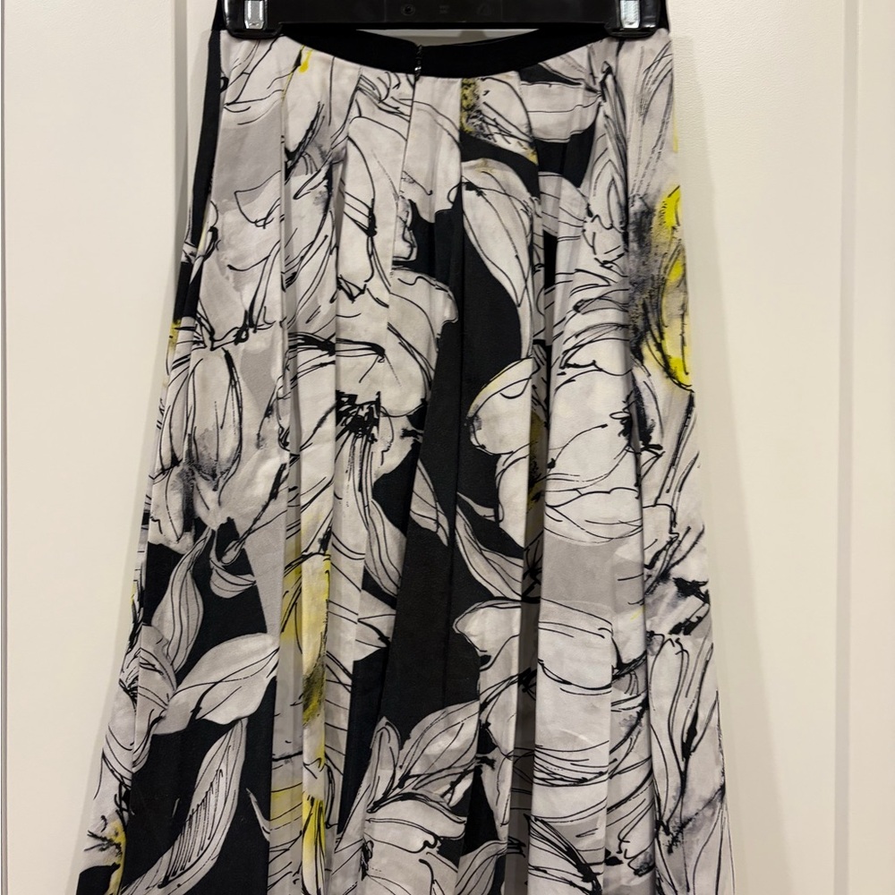 D. Exterior made in Italy s.42 floral Print A-Line Skirt